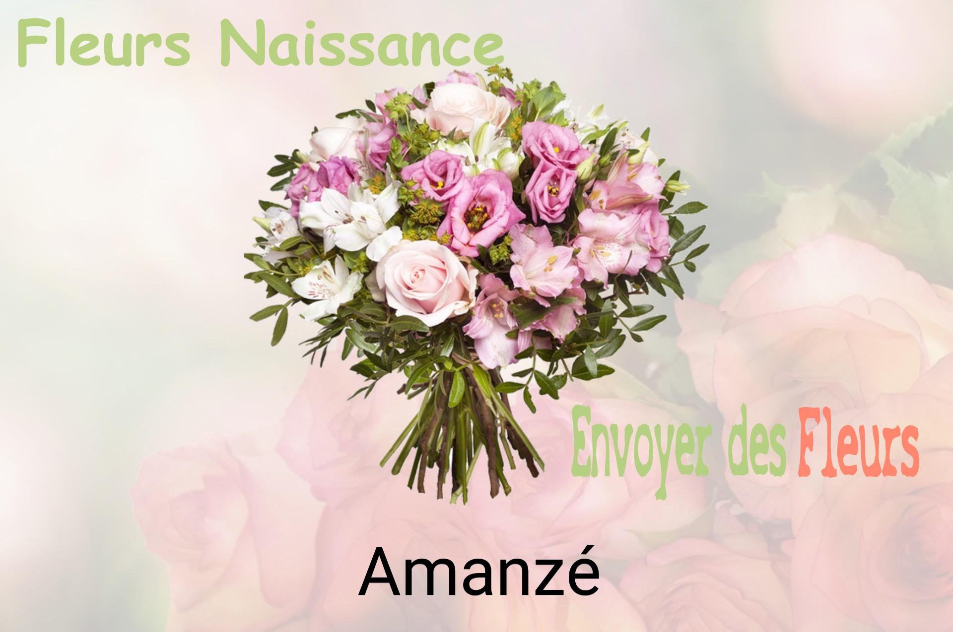 Bouquet de fleurs de naissance livré à Amanzé